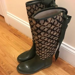Coach rain boots